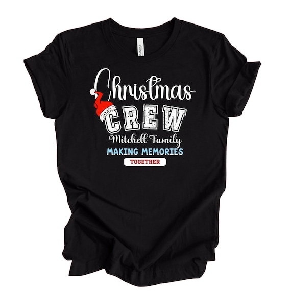 Matching Family Christmas Crew Shirts: Custom Holiday T-Shirts