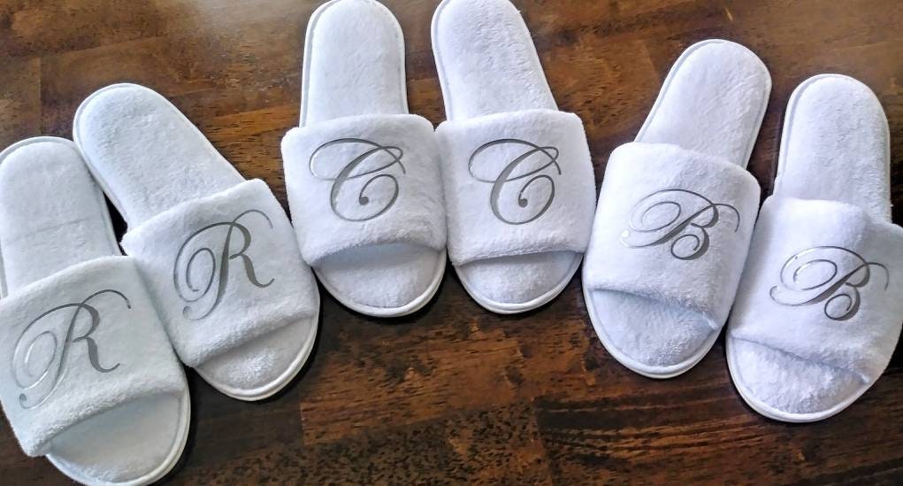 monogram bedroom slippers
