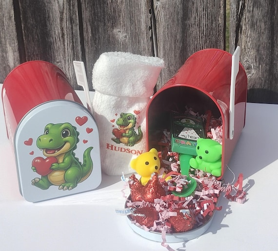 Personalized First Valentines Mailbox - Includes FREE Personalized Socks and other goodies