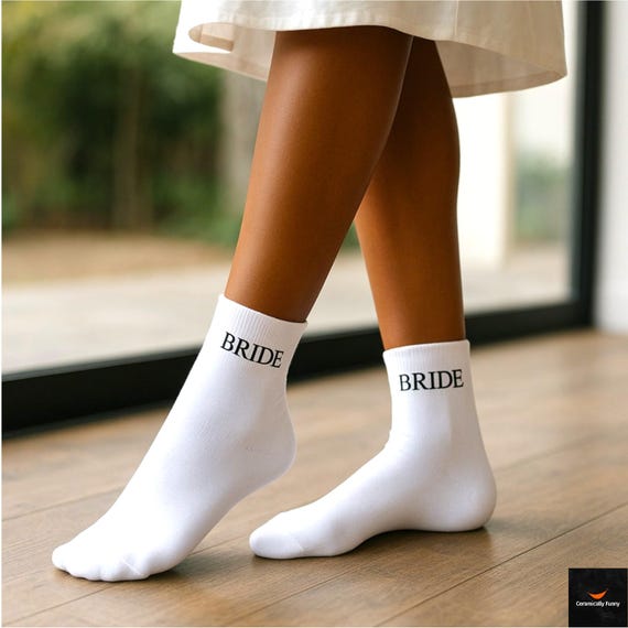 Bride Socks - Wedding socks - Bride - Bridal Shower Gift - Wedding Party- Mother of the Bride