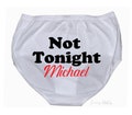 Personalized Funny Underwear - Bridal Shower Gift  - Bachelorette Party - Not Tonight® Underwear - Bachelorette Gift for Bride -