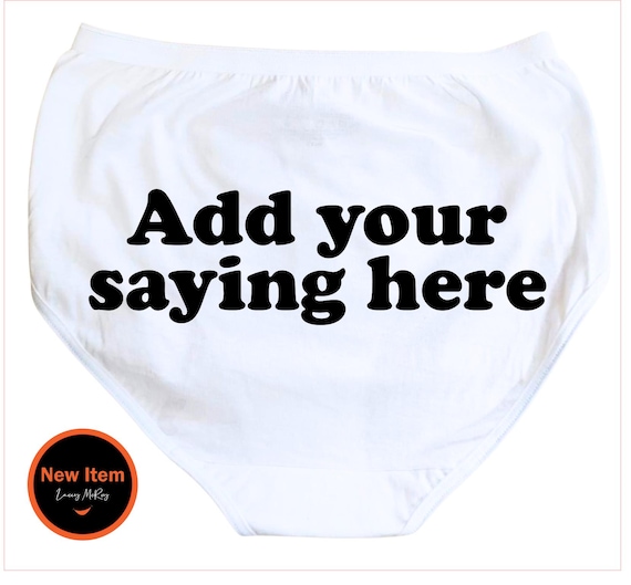 Custom Personalized Granny Panty