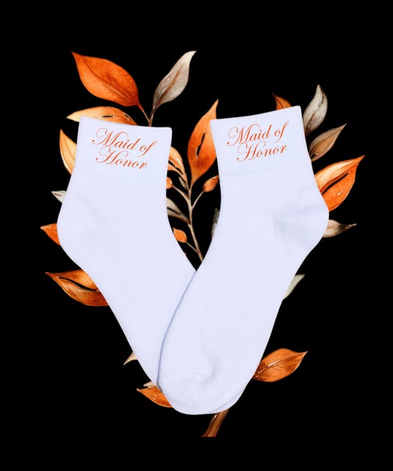 Bridesmaid Socks - Wedding socks - Bride socks - Bride - Bridal Shower Gift - Wedding Party- Mother of the Bride