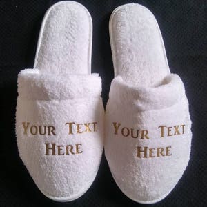 Personalized Slippers- Bridesmaid Slippers - Slippers - Customized slippers - Company Logos - Corporate Gifts