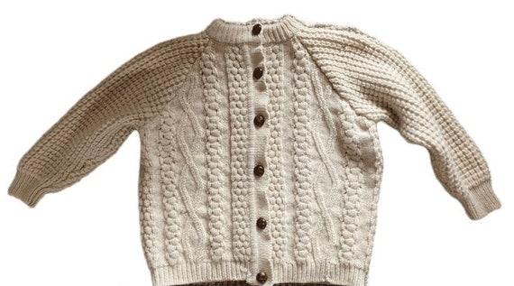 Vintage hand knit Irish sweater