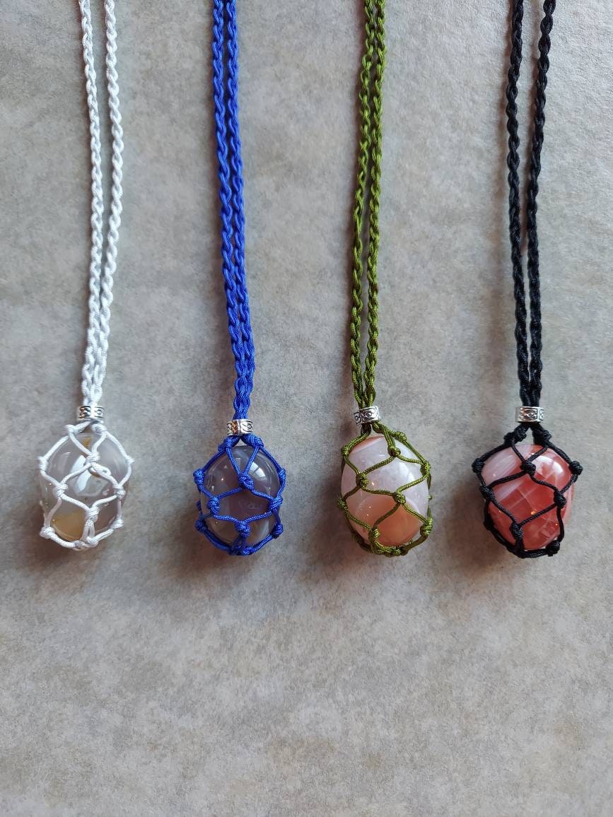 Crystal Holder Necklace Etsy