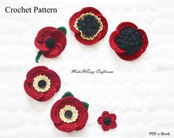 poppy flowers etsy