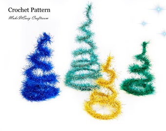 Christmas tree CROCHET PATTERN Desktop decoration Tabletop ornament Christmas crochet idea Mini tree Festive decoration Christmas pattern