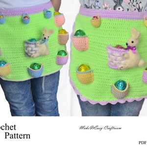 Eierschürze Häkelanleitung Eiersammelschürze für Jungen und Mädchen Eiersuche Eierschürze Eiertaschen Osteranleitung