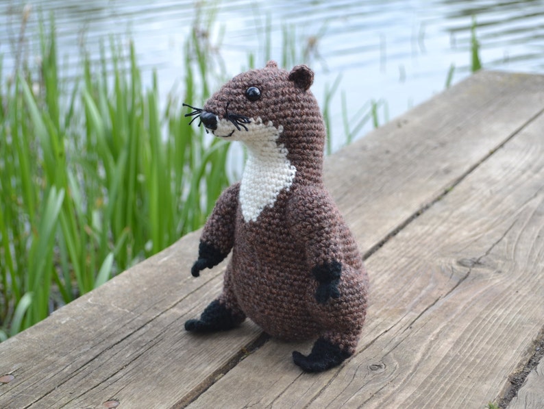 Otter Crochet Pattern Amigurumi Tutorial Realistic River Otter - Etsy