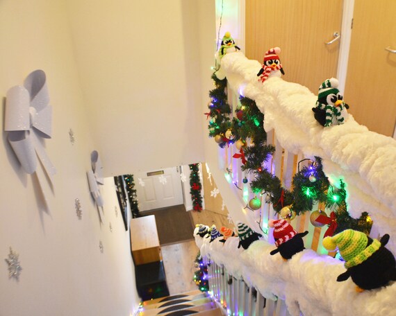 Penguin Amigurumi Crochet Pattern Festive Staircase Decor Etsy
