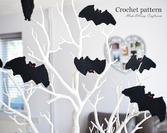 Crochet Vampire Bat Ornament Pattern: Halloween Decor (PDF Pattern)