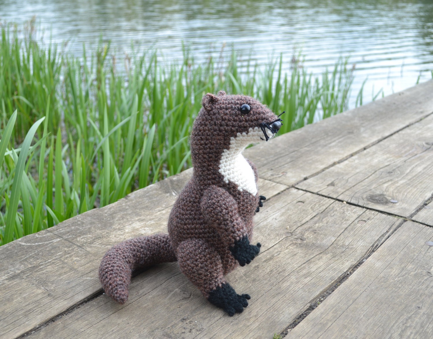 Otter Crochet Pattern Amigurumi Tutorial Realistic River Otter Etsy