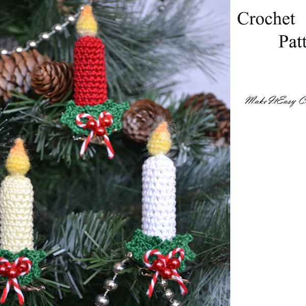 Christmas Tree Ornaments Candle Etsy
