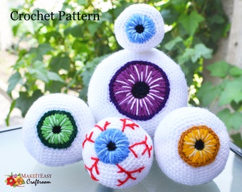 Augapfel-Anleitung: Gruselige Amigurumi Monsteraugen (PDF-Anleitung)