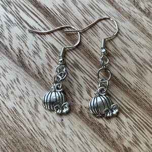Tiny simple pumpkin Halloween Earrings