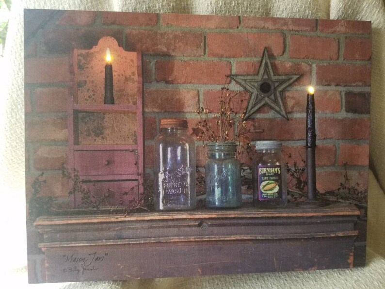 Billy Jacobs LED Lighted Canvas Print. 12 x 16. Titled Etsy