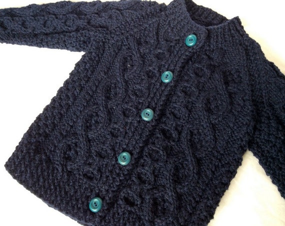 childrens navy cardigan