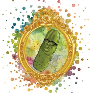 Danny Devito as a Pickle - 8.5&quot; x 11&quot; Art Prints - It&#39;s Always Sunny in Philadelphia  Fan Art - Funny Frank Reynolds Wall Decor