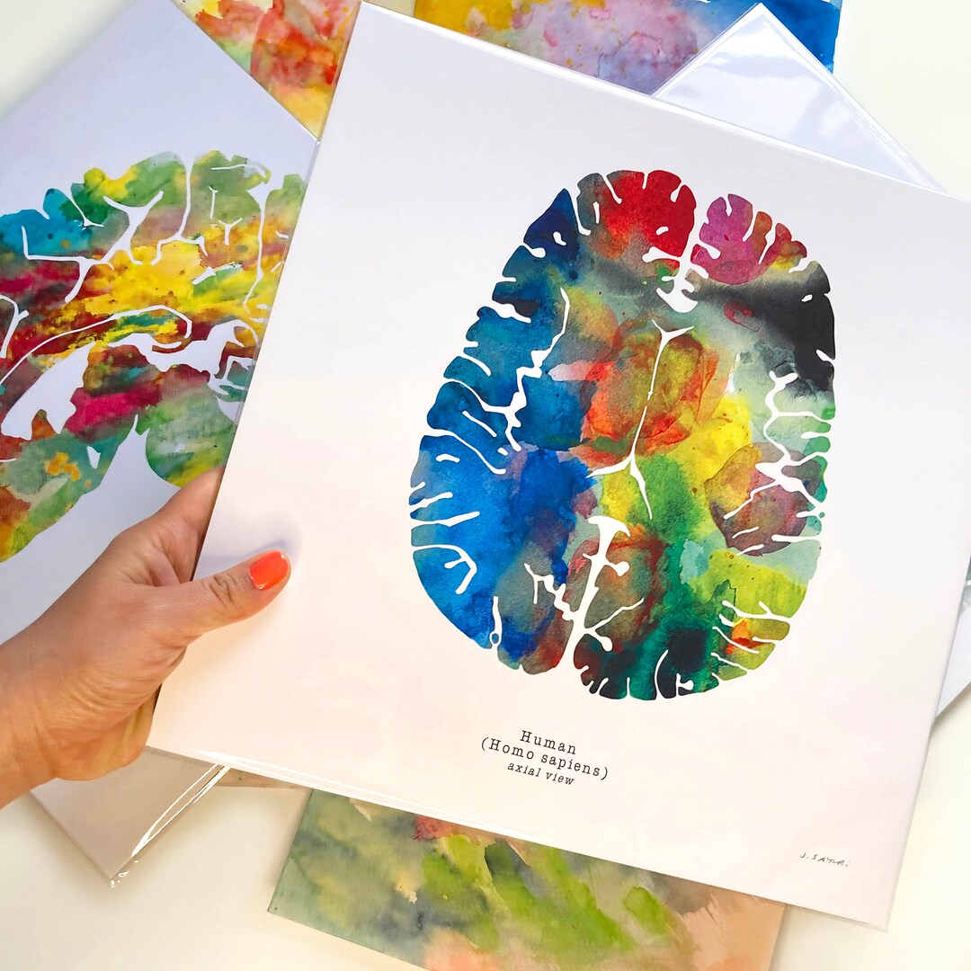 Neuroscience Make-up-Tasche 'The Brain Whisperer' – 23,5x17 Cm, Leinen, Reißverschluss, Geschenk Für Neurowissenschaftler