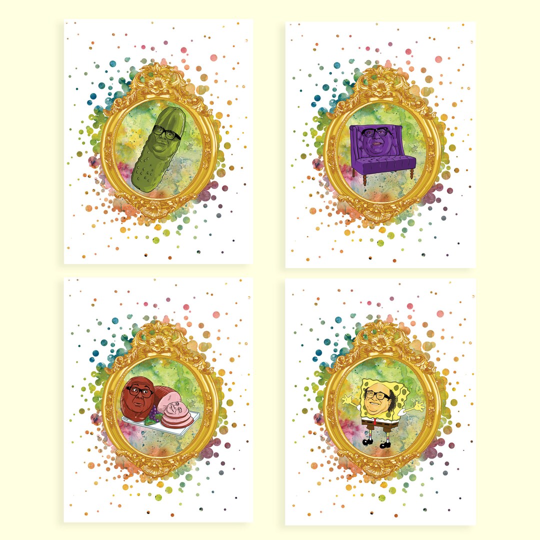 Danny Devito Print Set of Four 8.5 X 11 Prints - Etsy
