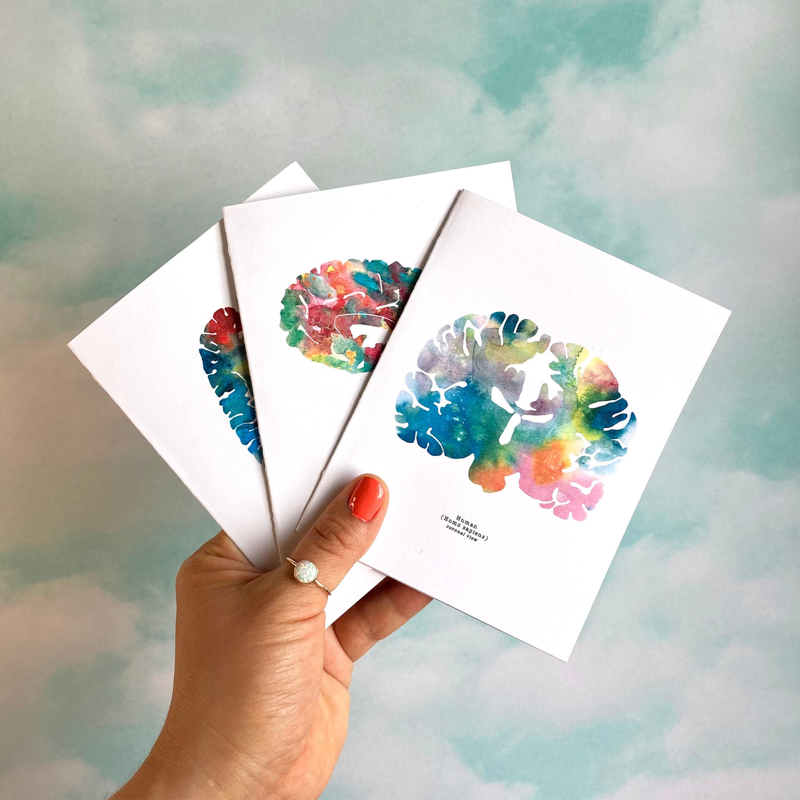 Neuroscience Greeting Cards - Set of 12 Mental Health Thank You Cards with Envelopes