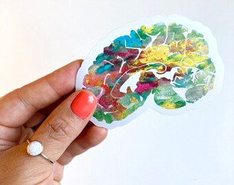 Psychology Stickers - Brain Art - Psychology Art - Sticker for Laptop, Hydroflask, Notebook - Brain Psychology Sticker Pack by J. Sayuri
