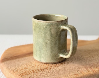 Handmade Stoneware mug in Green by Mud to Life
