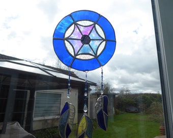 Dreamcatcher Made From Stained Glass Suncatcher