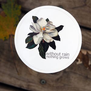 Original Art Sticker, Magnolia, Laptop Sticker, Phone Sticker, Ipad Sticker