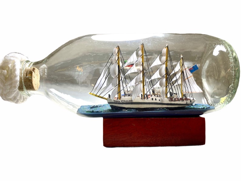 The Famous Sea Cloud Ship in a Bottle - Etsy