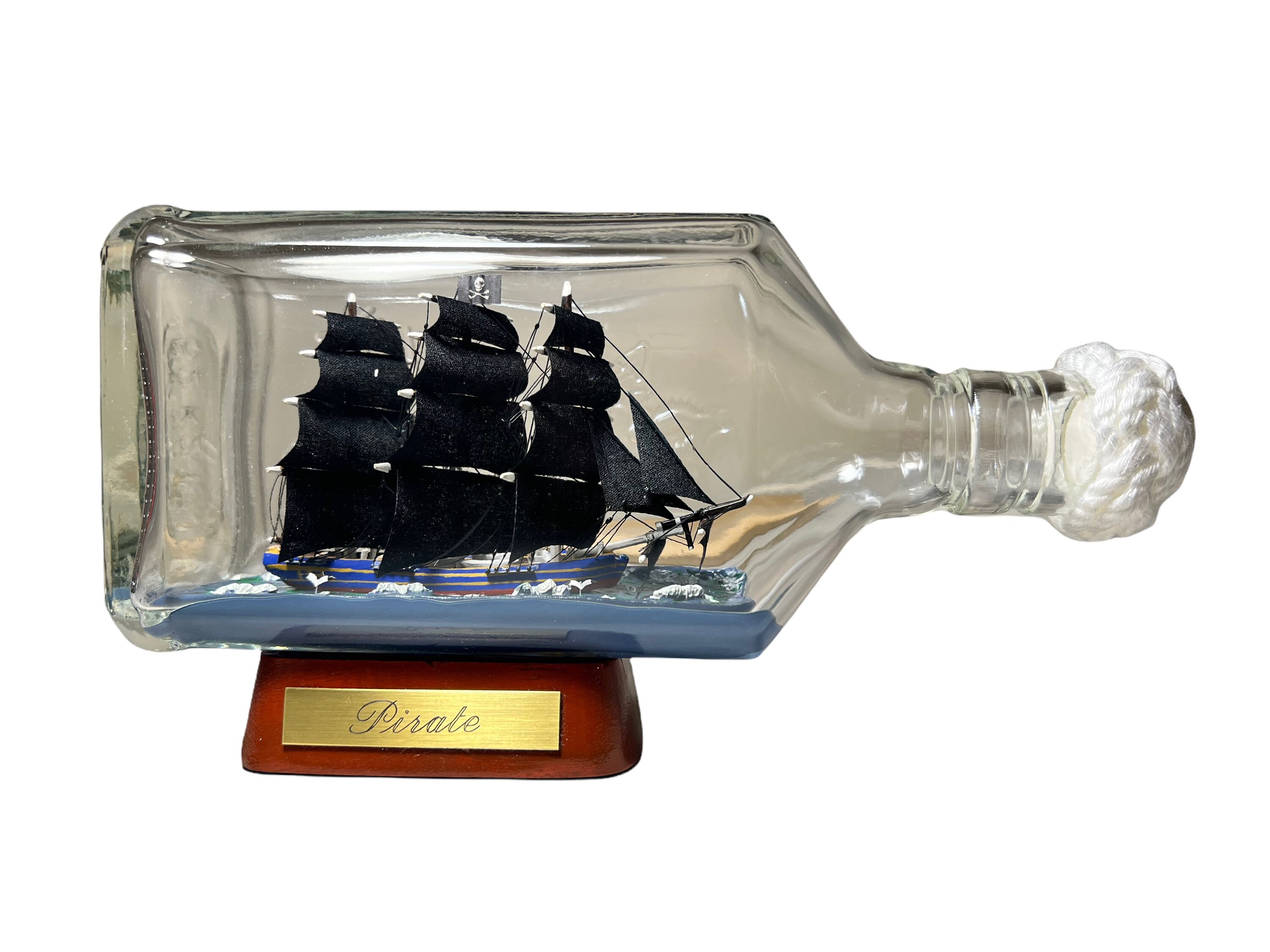 Pirate Ship in A Bottle Etsy