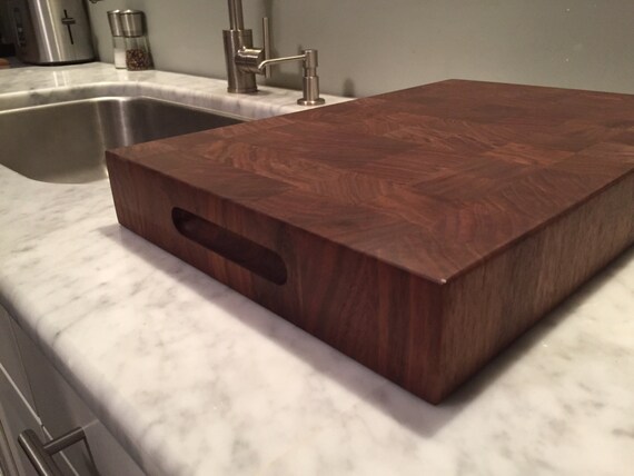 End Grain Black Walnut Cutting Board Etsy