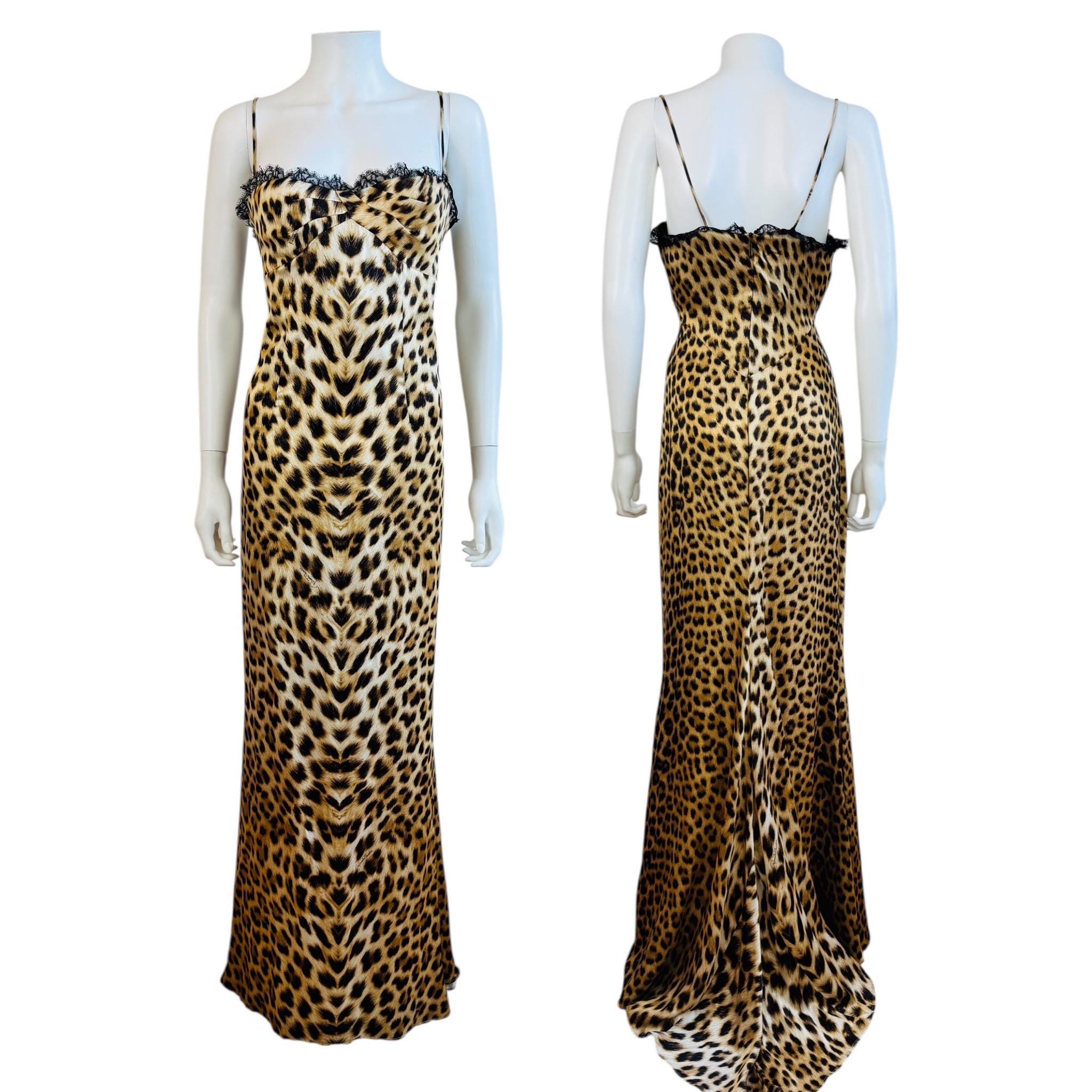 Roberto Cavalli Leopard Dress - Etsy