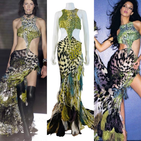 Vintage F/W 2003 Y2K Roberto Cavalli Halter Beaded Sequin Vintage F/W 2003 Y2K Roberto Cavalli Halter Beaded Sequin