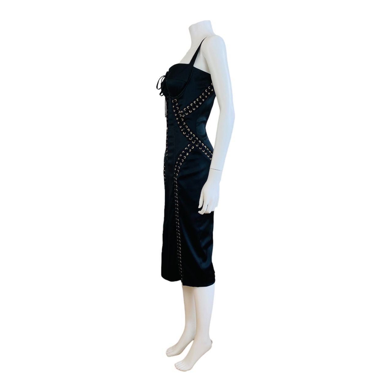 オールインワン・サロペット Dolce & Gabbana Black Acetate Blend Dress INTO · INTO