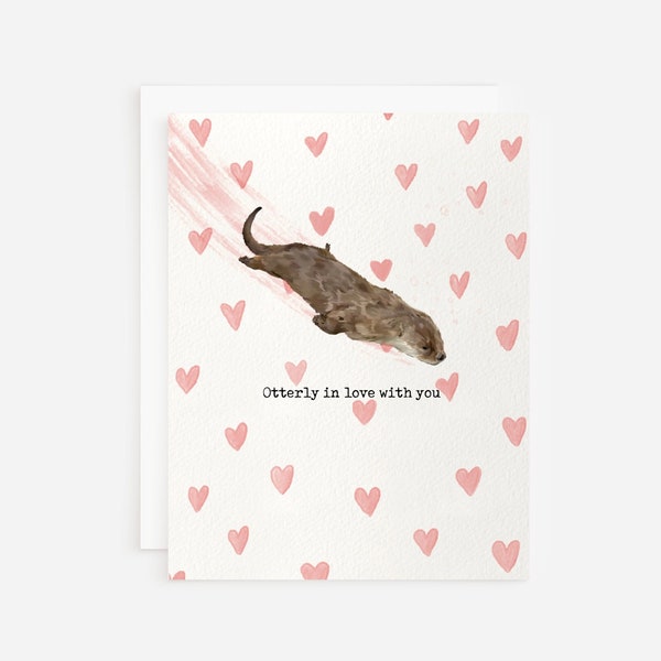 Otterly in Love With You Otter Love Card