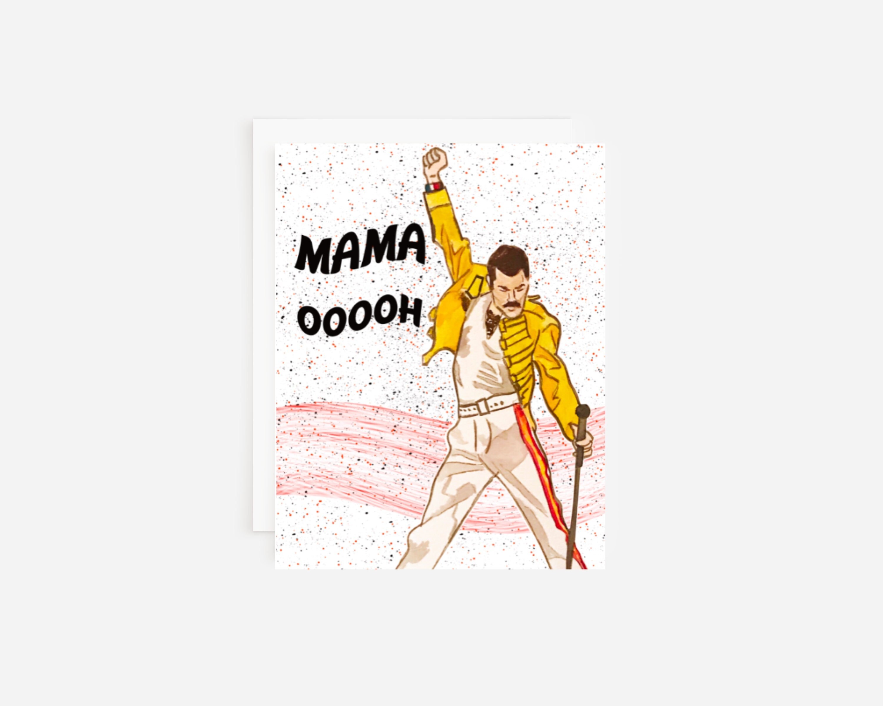 Freddie Mercury Mother's Day Card - Etsy