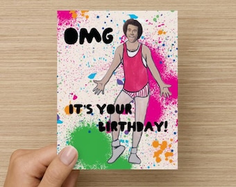 Richard Simmons Happy Birthday Card