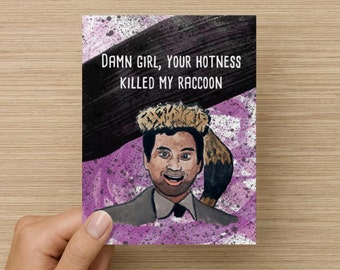 Tom Haverford Parks and Recreation Funny Love Card