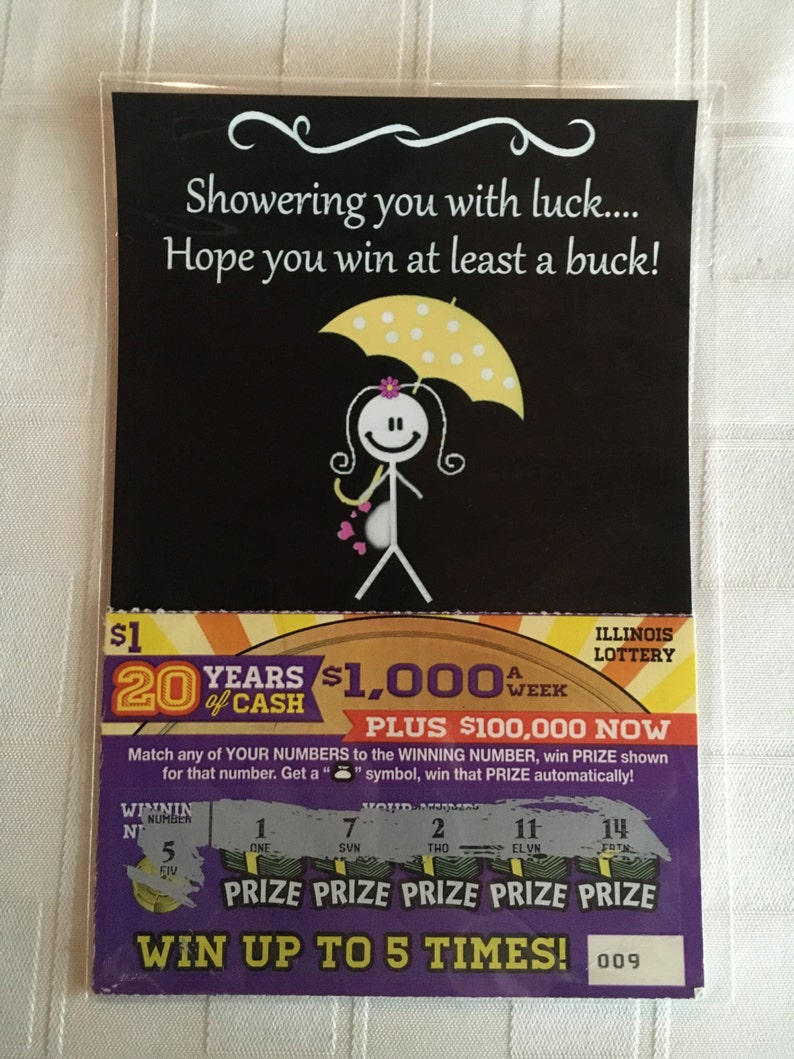 Personalized baby shower favor scratch off lottery ticket Etsy