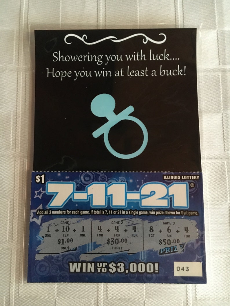 Personalized baby shower favor scratch off lottery ticket Etsy