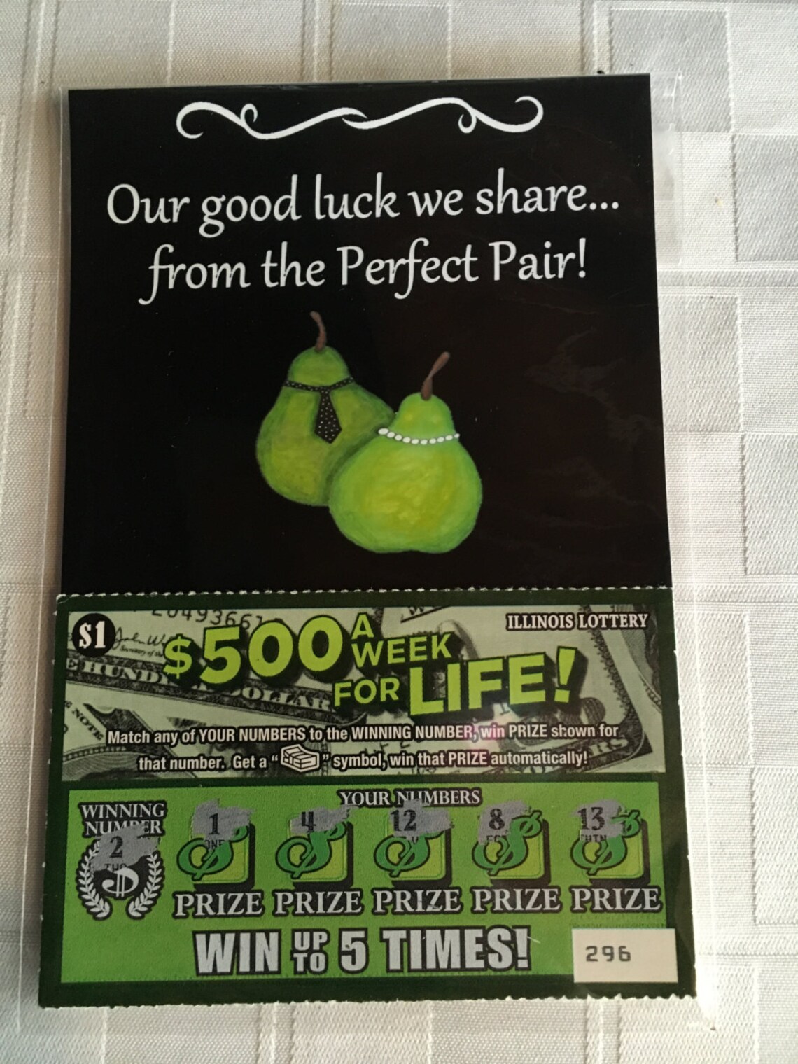 Personalized wedding favors scratch off lottery ticket holders Etsy