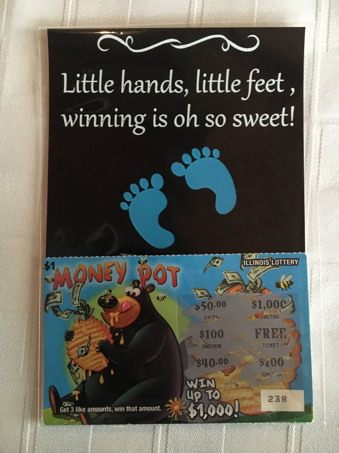 Personalized baby shower favor scratch off lottery ticket Etsy