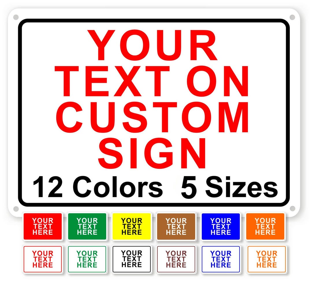 Custom Metal UV Printed Sign, Delivery, Parking, Property, Business ...