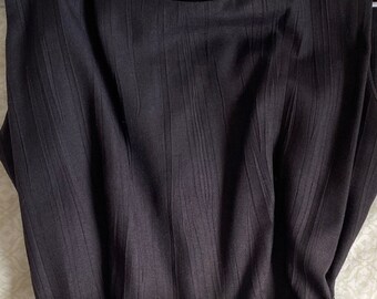 Vestido de cóctel negro vintage, principios de los años 80, Table Eight