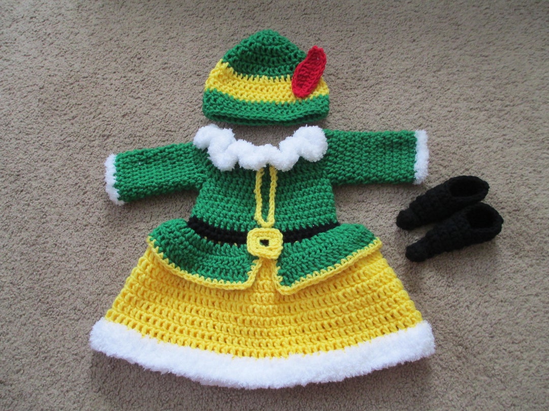 Christmas Elf Costume/girl Elf Outfit/baby Elf Outfit/made TO ORDER Etsy