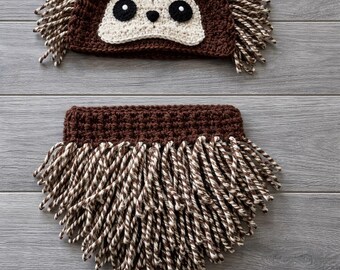 Crocheted Porcupine Costume, Newborn Photography, Infant Halloween,MADE TO ORDER