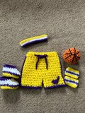 Baby Basketball Short Set, Baby Basketball Outfit, Baby Boy Prop, Baby Shower Gift, Sports Theme Nursery, Newborn to 12 Months/MADE TO ORDER