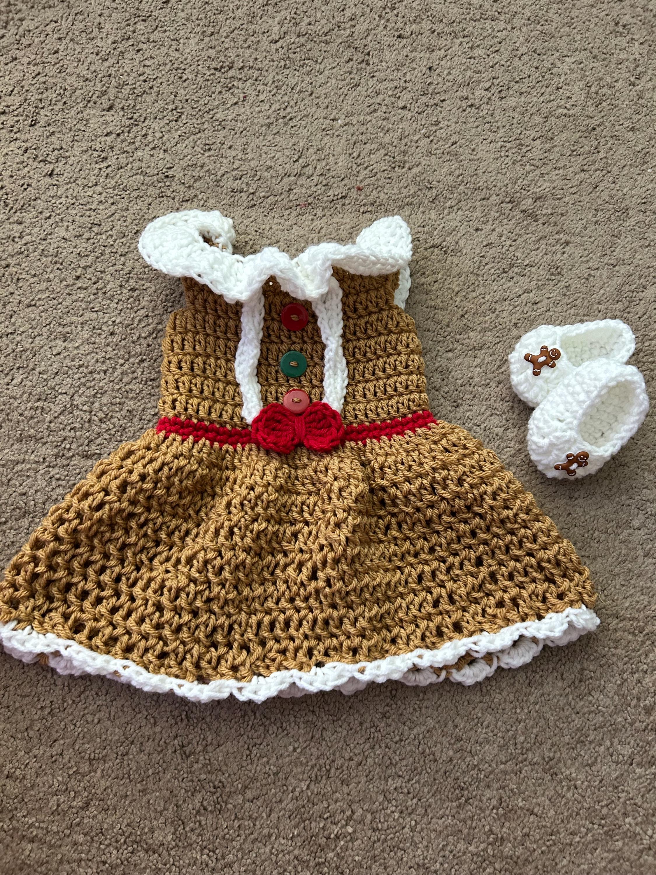 Crochet Gingerbread Costume: Newborn Christmas Photo Prop - Made to Order -  Etsy